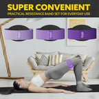 Tribe Lifting Fabric Resistance Bands for Exercise - Hip Bands for Working Out Legs, Glutes, Knees and Thighs for Men and Women - Cloth Circle Booty Bands for Physical Therapy (Purple)