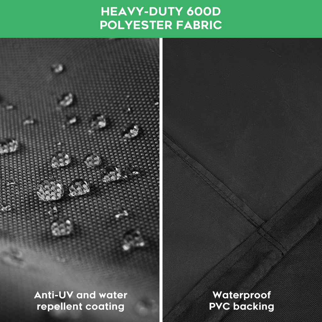 EZ-DONGTENG Heavy-Duty 600D Grill Cover fit for Nexgrill Oakford 1150 Reverse Flow Offset Smoker Charcoal Grill, Nexgrill Oakford 1150 Reverse Flow Grill Model 810-0071 Cover