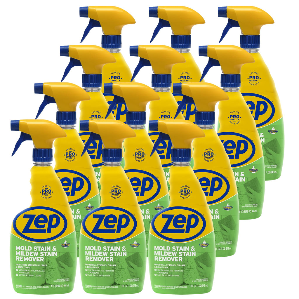 Commercial Mold Stain & Mildew Stain Remover, Quart Bottle, 12 Bt/Case