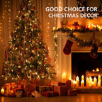 Dazzle Bright Outdoor Christmas String Lights, 1000 LED 328 FT Plug in Fairy Light with Remote Control 8 Modes & Timer, Waterproof Decoration for Home Garden Yard Xmas Wedding, Warm White