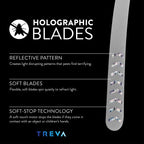 Treva Bug Fan Fly Deterrent with Holographic Blades 4-Pack Black