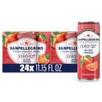 Sanpellegrino Zero Sugar Blood Orange Sparkling Soda, 24 Pack