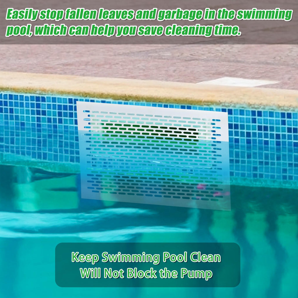 Guotwozi Skimmer Guard Kit Pool Skimmer Net Leaf Skimmer Catcher Shield Protective Spring Action Net System Leaf Protection Debris Prevent Blockage Easy Assembly Durable White