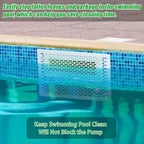 Guotwozi Skimmer Guard Kit Pool Skimmer Net Leaf Skimmer Catcher Shield Protective Spring Action Net System Leaf Protection Debris Prevent Blockage Easy Assembly Durable White