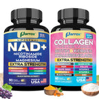 Parrox NAD+ & Collagen Anti-Aging Bundle, Resveratrol, Forever Young Set