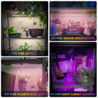 Mosthink Grow Strip Lights for Indoor Plants Under Shelf Cabinet