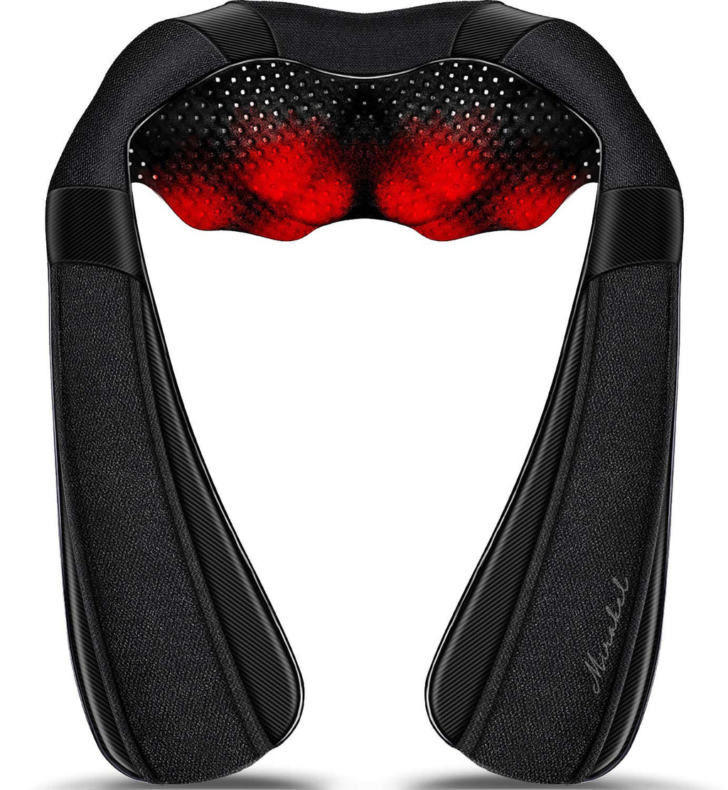 Shiatsu Neck Back & Shoulder Massager with Heat for Pain Relief Deep Tissue