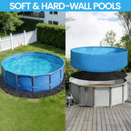 Poolvio 24-Foot Round Above Ground Pool Liner Pad, Geotextile Under Padding, Extends Liner Life, Puncture & Weed Barrier