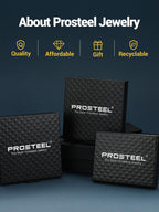 PROSTEEL Silver Mens Hoop Earrings Stainless Steel Huggies