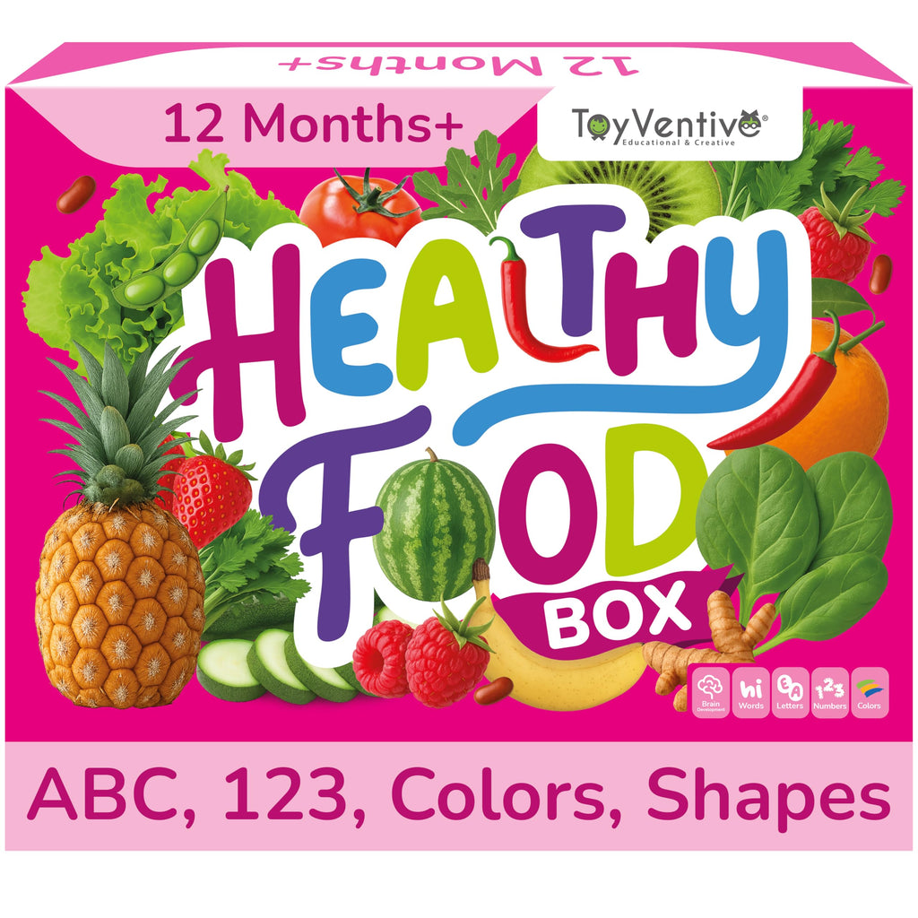 Preschool Learning Activities, Educational Books, Toddler Flashcards, Montessori Games, Picture Cards, Play Food for Toddlers 1-3, 1 Year Old Girl Gifts and Toys, 2 Year Old Girl Birthday Gift