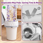 Funtin Power Mop Pads for Swiffer PowerMop, Unscented Disposable Mop Refills, Thickened Multi-Surface Replacement Mopping Pad, Dry & Wet Use for Floor Cleaning (40 Packs)