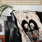Gifts for Him Her, Anniversary Halloween Blanket for Women Men 60"X50"