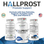 Hallusa Natural Próstata Inflamada - Prostatitis - Pastillas para la próstata - HALLPROST 60 CAPSULAS