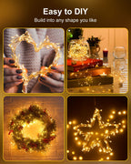 Minetom Fairy Lights Battery Operated, Twinkle String Lights 5ft 60LED