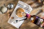 Upouria French Vanilla, Caramel & Hazelnut Flavored Syrup, 100% Vegan and Gluten-Free, 750ml bottles - Set of 3 - Pumps included
