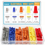 Crweety 350 Pcs Electrical Wire Connectors Nuts Assortment Kit, Wire Caps
