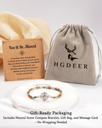 Moving Going Away Farewell Goodbye Gift for Coworker Women Friend Bracelet