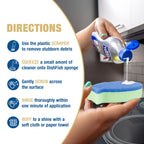 Bar Keepers Friend Cooktop Cleaner (13 oz) Multipurpose Liquid Stovetop Cleanser + Cookware Cleanser & Polish (12 oz) Stainless Steel Cleaner & Degreaser for Pots, Pans, Bakeware & Grills