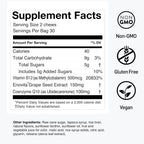 HumanN SuperGrapes Chews Supplement – 100mg CoQ10 and Grape Seed Extract – from The Makers of SuperBeets - Grape Flavor, 60 Count