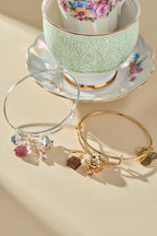 Alex and Ani Spill the Tea' Cup & Tea Bag Charm Bangle