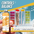 Oh Yuk Hot Tub Cleaner + 5 in 1 Weekly Hot Tub Care Combo, Hot Tub Chemicals, Hot Tub Jet Cleaner, Spa Chemicals for Hot Tub, Water Clarifier, Conditioner and Spa Treatment