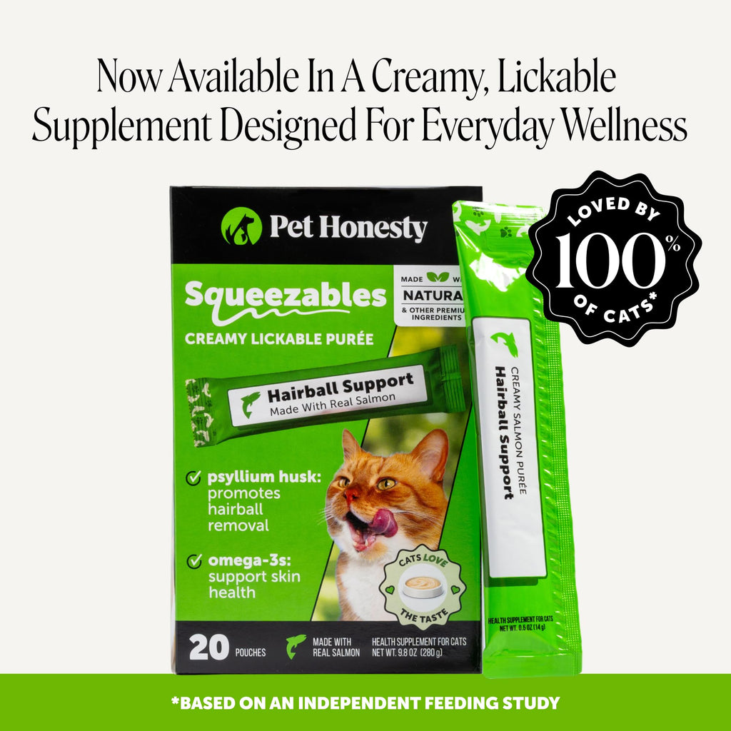 Pet Honesty Vet Backed Cat Hairball Remedy Chews, Chicken, 90-Day Supply