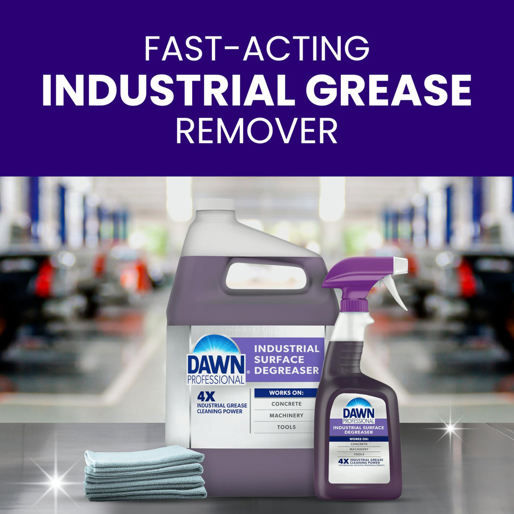 Dawn PRO Industrial Surface Degreaser, Bulk Grease Cleaner (32 oz, 6 pack)