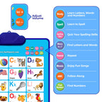 Just Smarty Interactive Alphabet Wall Chart | Talking ABCs & 123s Music Poster with Interactive Light | Toddler Alphabet Learning | Best Educational Gift for Boys & Girls Ages 2 3 4 5 | Letter Sounds