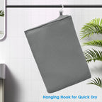 Shower Seat Cushion, Shower Chair Cushion for Transfer Benches in Bathtub, Cushion for Sauna, 3D Mesh Pad with Hook, Slip-Resistant, Design for Elderly, Senior, Handicap Disabled
