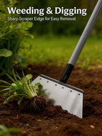 RISETEX Multifunctional Heavy Duty Stainless Steel Garden Flat Shovel