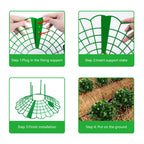 Iceyyyy 10 Pack Strawberry Plant Stand Supports-Strawberry Plant Support Stand Rack with 4 Support Feets-Growing Frame Holder Cage to Keep Berries Clean and Prevent Rot