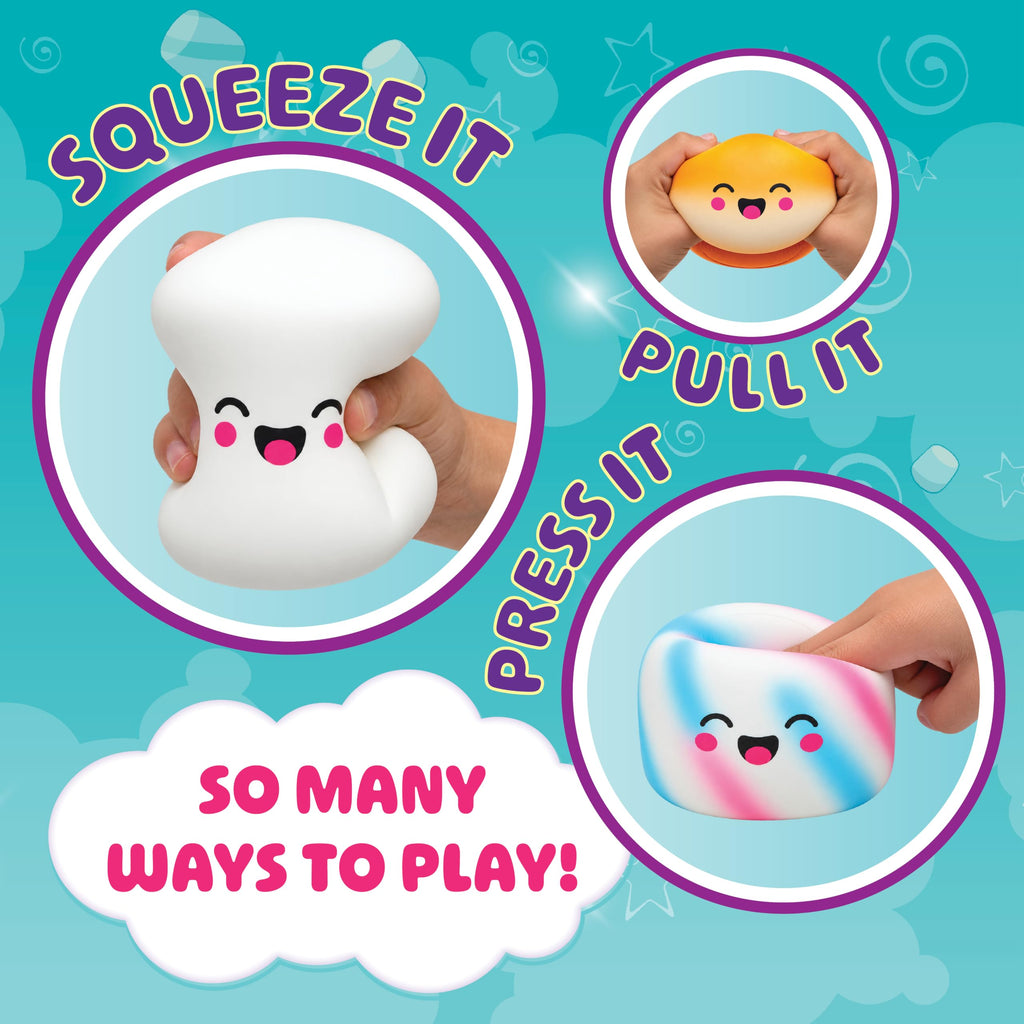 Squeeze Please 3 Pack Scented Marshmallow Stress Relief Fidget Squishy Toy