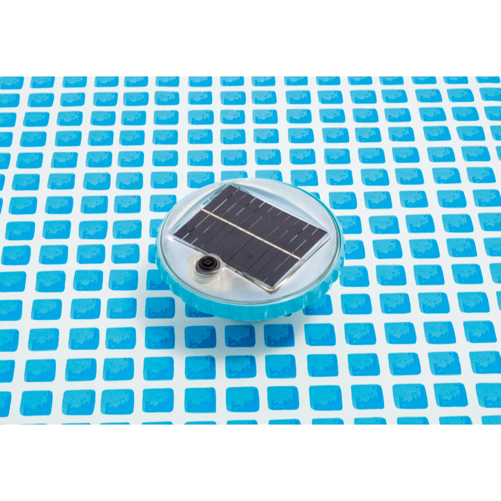 Intex 28690E Solar Powered LED Floating Light with Auto On and Auto Off, Color Changing and Static White Mode Swimming Pool Party Lights