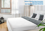 PlushDeluxe Bamboo Waterproof Mattress Protector, Twin Size, Ultra Soft