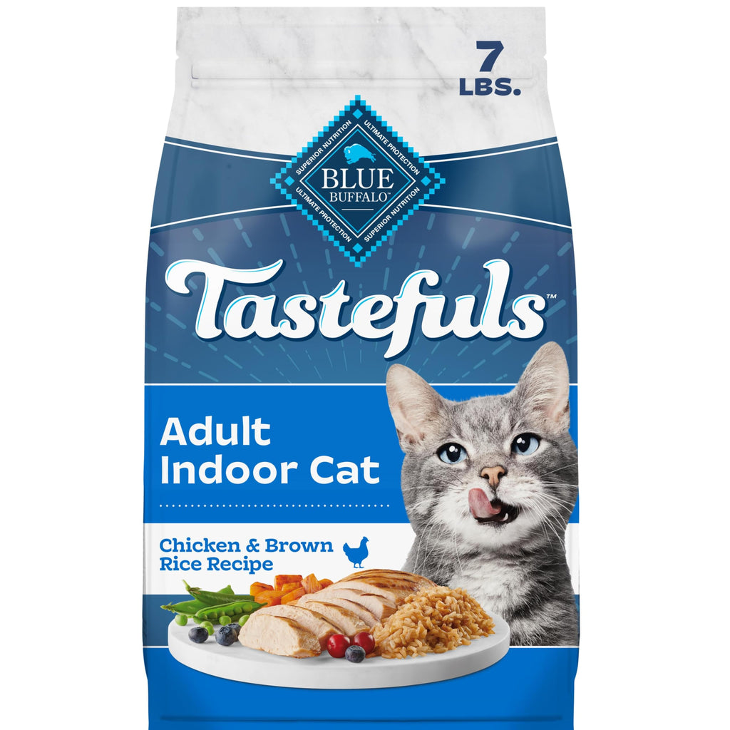 Blue Buffalo Tastefuls Chicken Adult Indoor Dry Cat Food, 7 lb