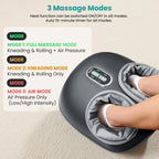 Nekteck Shiatsu Foot Massager with Heat [2026 Upgraded], 3 Modes Deep Kneading Therapy Air Compression, Feet Massage for Plantar Fasciitis, Relaxation Gifts for Men Women Mom Dad Birthday Father's Day