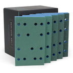 Serious Grit - 3" x 5" (80x133mm) Foam Sanding Pads - P120-600 Assorted Finish Grit - 1/2" Thick Low Density Foam - Hook & Loop - Fits Festool RTS 400 & Mirka DEOS 3x5 Sanders – Made in USA – 10 Pack