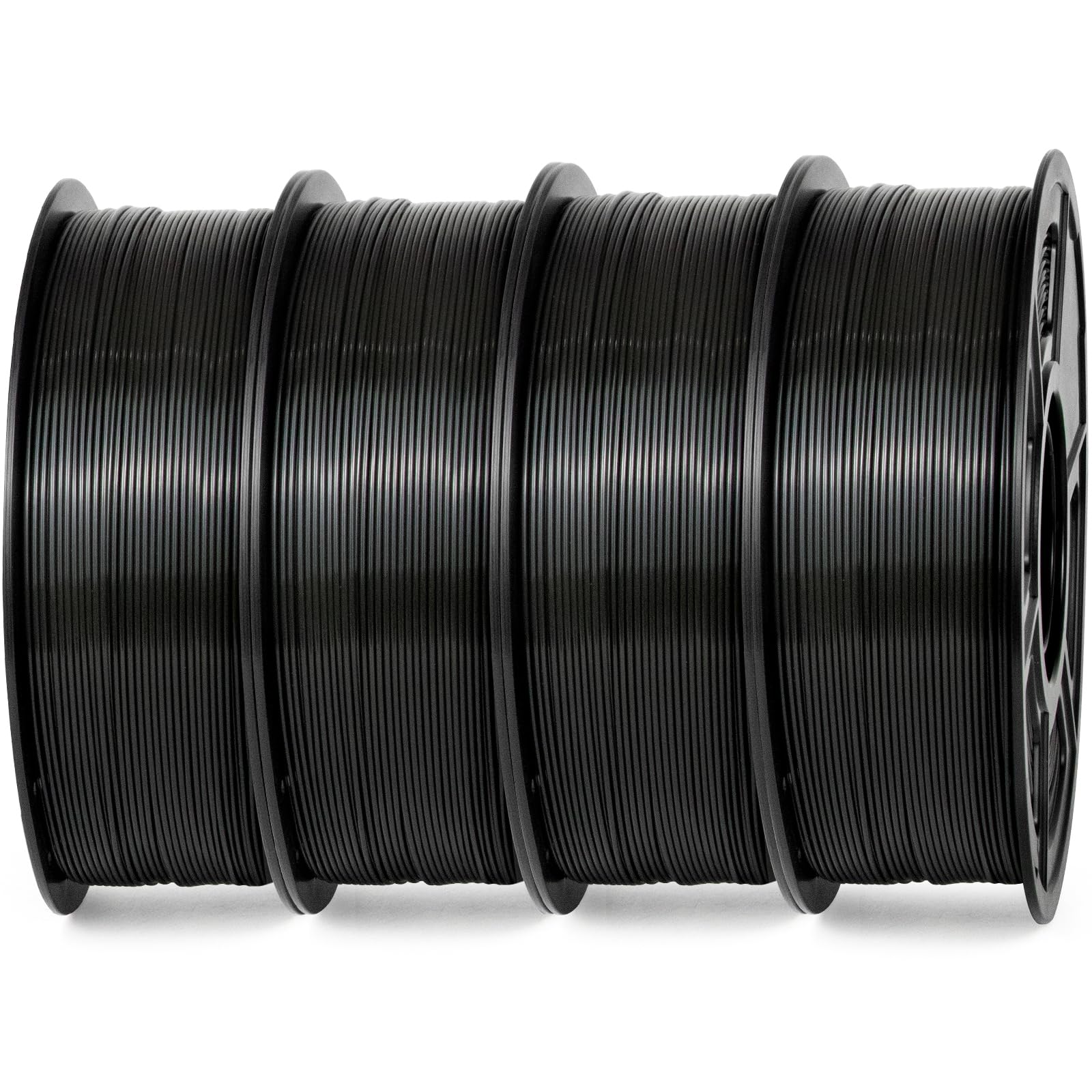 iSANMATE ASA 3D Printer Filament Bundle 4KG (8.8lbs), UV & Weather Resistant 3D Printer Filament Perfect for Outdoor Functional Parts, Black(4-Pack)