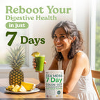 Atlantic Naturals Sea Moss 7-Colon Cleanse Powder | Formulated with Psyllium Husk, Fiber, & Senna Powder | Supports Immune & Gut Health for Women & Men, Pineapple Flavor Drink Mix, 14 oz