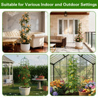 2 Pack Garden Obelisk Trellis for Climbing Plants, 72" Metal Rustproof Rose Trellis, Tower Potted Cages Plant Support for Flowers/Vegetables/Vines, Indoor Outdoor Garden Patio
