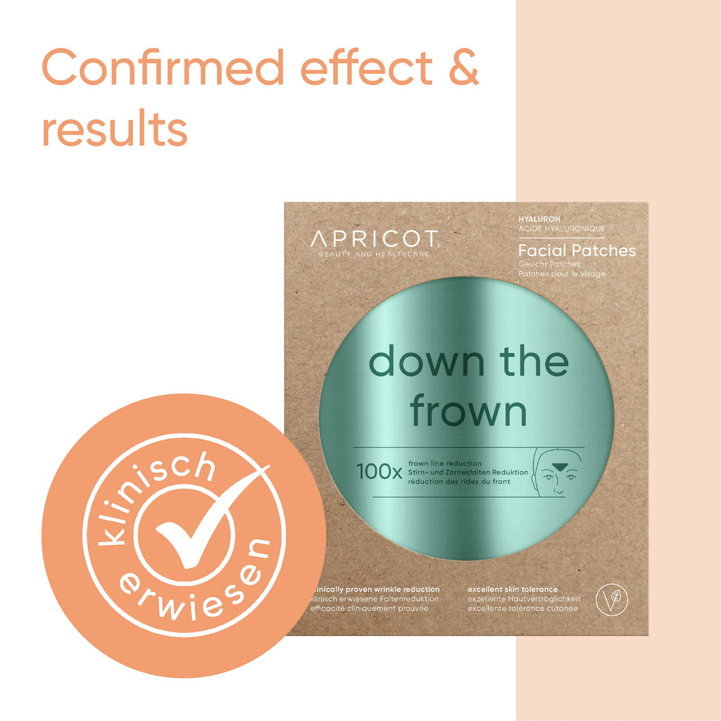 APRICOT® Facial Patches with Hyaluron "down the frown" (Beige)