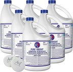 (6 Gallons) - Liquid Chlorine Bleach, for Laundry, Household and Commercial Cleaning, 1 Gallon Jugs