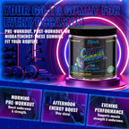 zipvit Creatine Monohydrate Gummies (5g) – Pre-Workout Energy & Muscle Growth Support for Men & Women | Blueberry Electrolyte Gummies (135 Count)