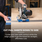 Kreg KMA2685 Rip-Cut Circular Saw Guide - Cutting Tool - Guide is Best for Regular (Side-Blade) Circular Saw - Ensure Compatibility Before Use - Woodworking Tools for Home Improvement