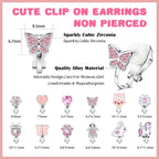 FUNRUN JEWELRY 12 Pairs Clip On Earrings for Women Non Pierced Fake Earring