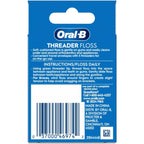 Oral-B Threader Floss 30 Count: 6 Envelopes of 5 Threaders (Pack of 3)