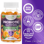 Probiotic Gummies 5 Billion CFU per Serving - Advanced Multi-Strain Probiotic Formula - Immune, Gut, & Digestive Health Support Gummy for Women, Men, Kids - Daily Probiotics Supplement - 120 Gummies