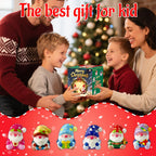 24Pcs Christmas Gnome Stress Balls Bulk,Mini Christmas Slow Rising Stress Relief Squishies Fidget Toys for Adults,Christmas Party Favors,Stocking Stuffers Gifts Goodie Bag Fillers