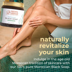 Natural Elephant Moroccan Black Soap | 7oz | Nila Indigo | Traditional Hammam Beldi Soap, 100% Natural Ingredients, Ideal for Exfoliating and Even Skin Appearance