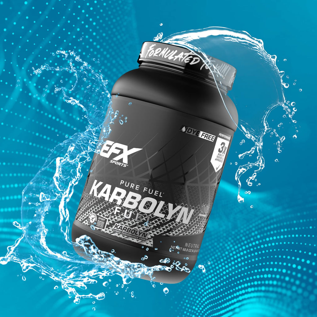EFX Sports Karbolyn Fuel | Fast-Absorbing Carbohydrate Powder | Carb Load, Sustained Energy, Quick Recovery | Stimulant Free | 39 Servings (Neutral)